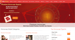 Desktop Screenshot of indianastrology.com