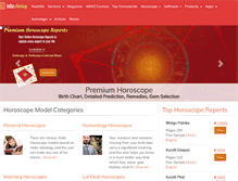 Tablet Screenshot of indianastrology.com